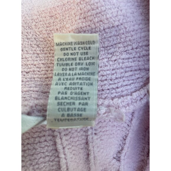 Soft Pink Jasmine Rose Intimates Cable Knit Plush Wrap Robe Sleepwear S/P - Picture 7 of 11